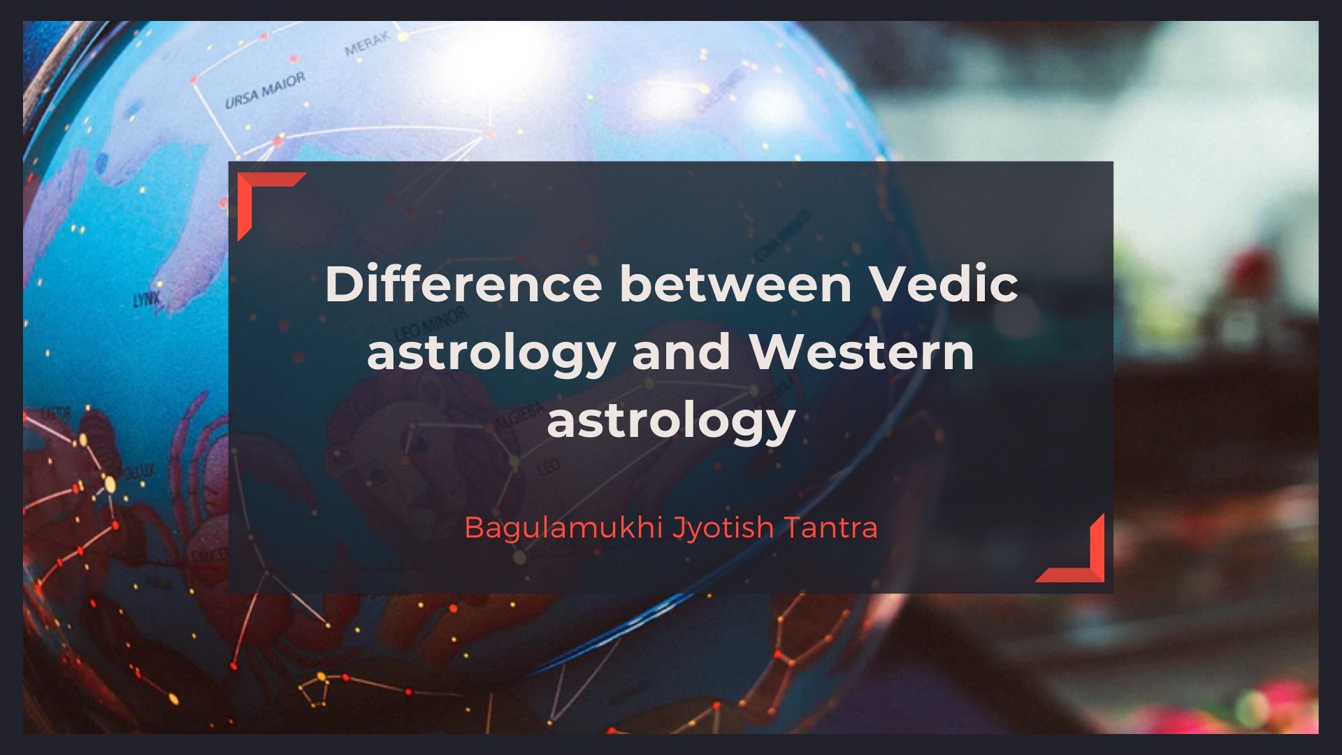 Vedic astrology and Western astrology